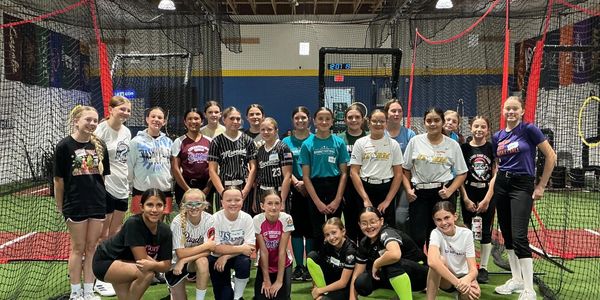 Indoor softball batting cages near Gilbert, AZ at Quinney Softball Training Facility