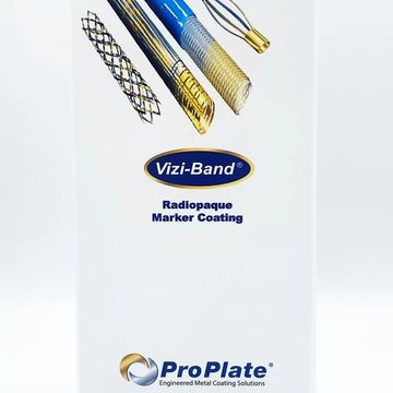 Box of Vizi-Band radiopaque marker coating by ProPlate.