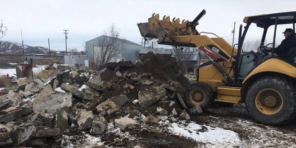 Excavation, demolition, concrete removal, hauling