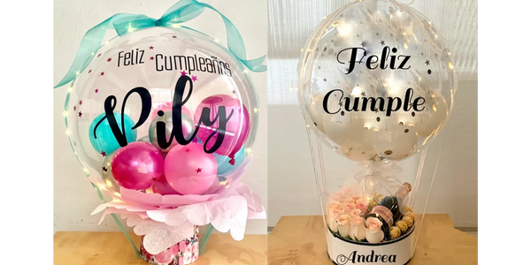 Regalos burbujeantes, regalos, globos, sorpresas