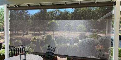 Exterior Cable Guided shade in Eagle Point OR