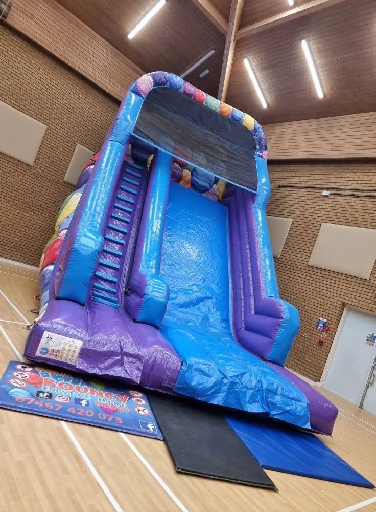 12ft Platform Party Blue & Purple Gloss Super Slide