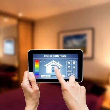 This smart home is equipped with cutting-edge technology, allowing for seamless control of lighting,