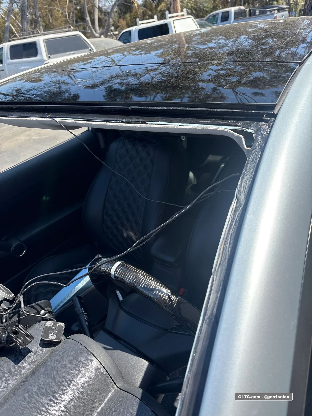 Upper driver side rain channel sealed up