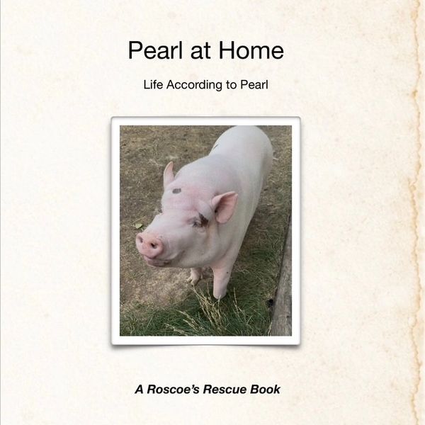 Cover of "Pearl at Home" featuring Pearl the pig.