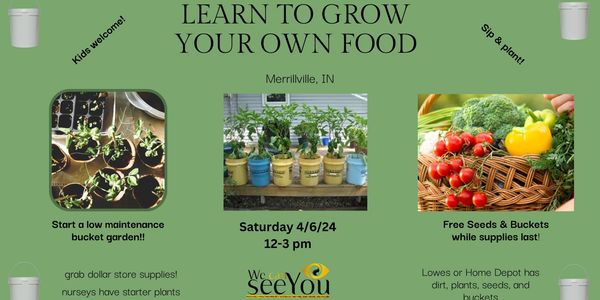 flyer for grow your own food event. 