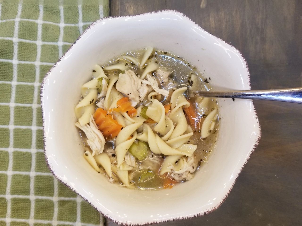 The Coziest Chicken Noodle Soup