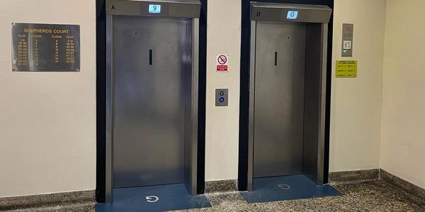 Two building lifts