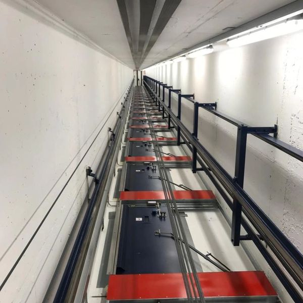 A building lift shaft