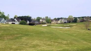 4th fairway. Short, but beware all the sand surrounding the green. Plays 1/2 club longer uphill