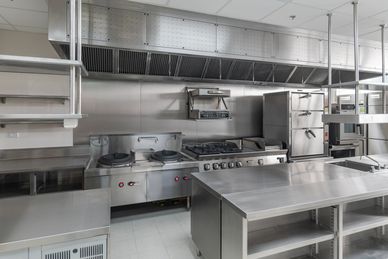 An  commercial kitchen hood after CleanHoods TX's service.