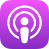 Purple podcast app icon with a white microphone symbol.