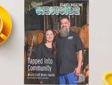 Couple on a magazine cover about community and craft brewing.