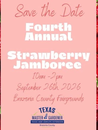 Save the date for the Fourth Annual Strawberry Jamboree on September 26th, 2026.