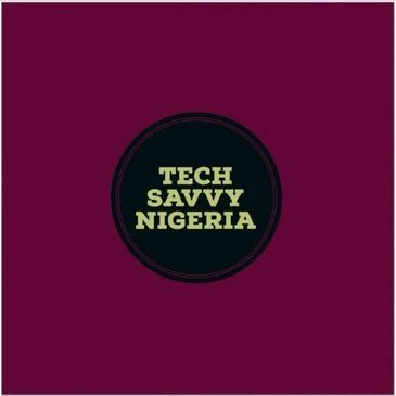 Logo with 'TECH SAVVY NIGERIA' text on a dark circle and maroon background.
