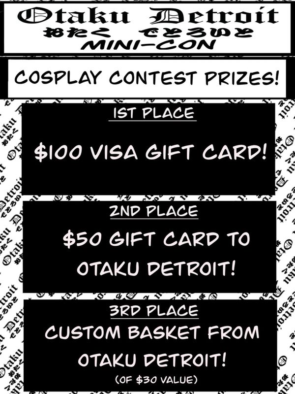 Cosplay Contest Prizes