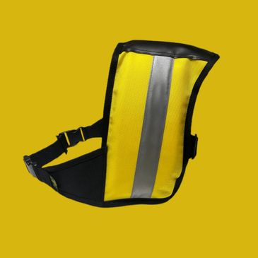 Shoulder Pad on yellow background