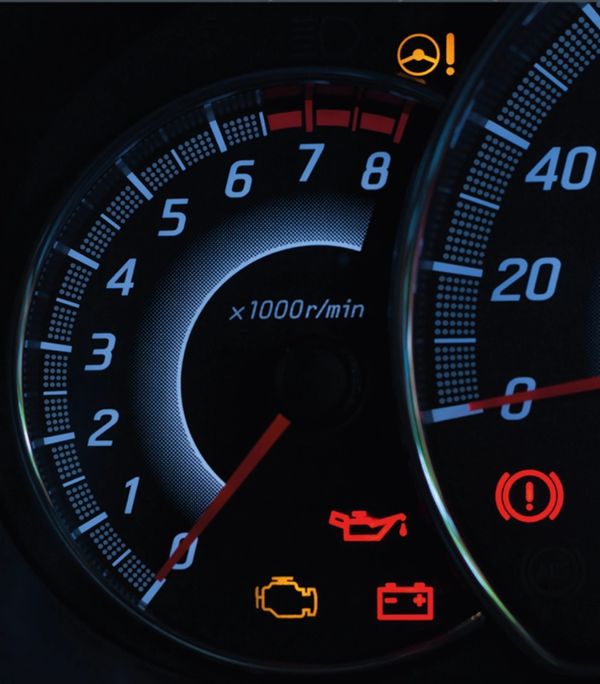 Vehicle rev counter