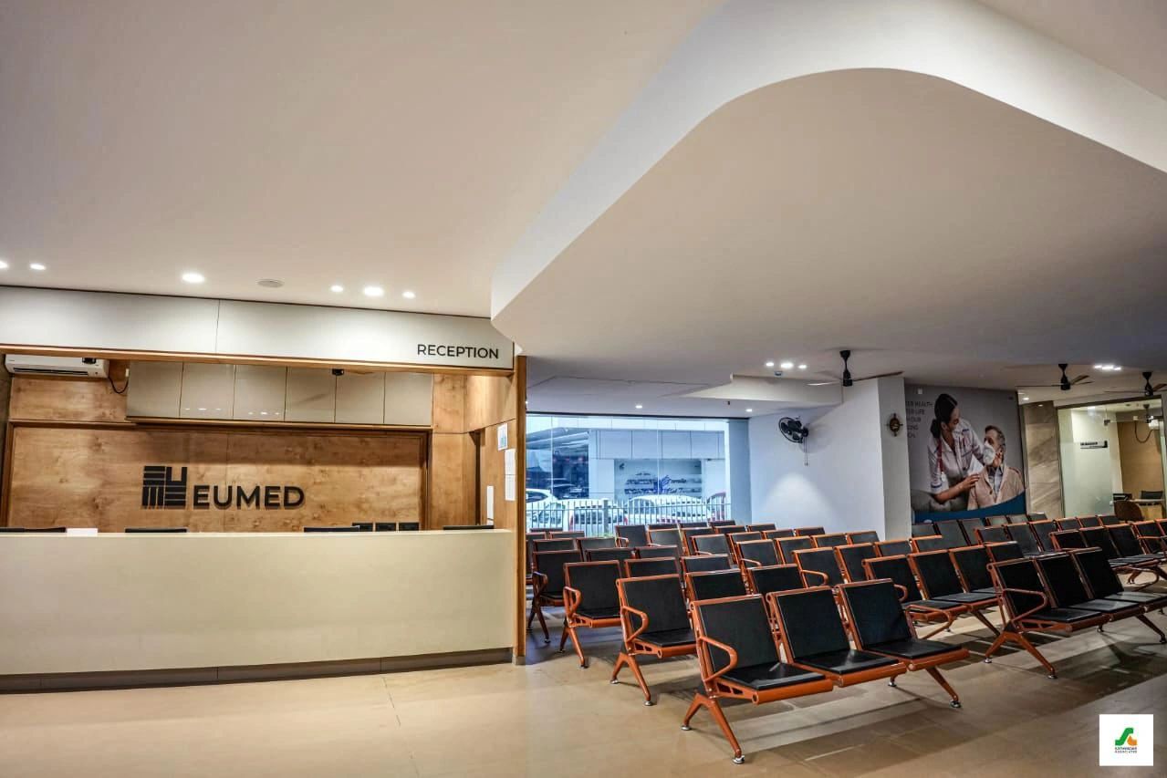 Waiting area and reception at eumed