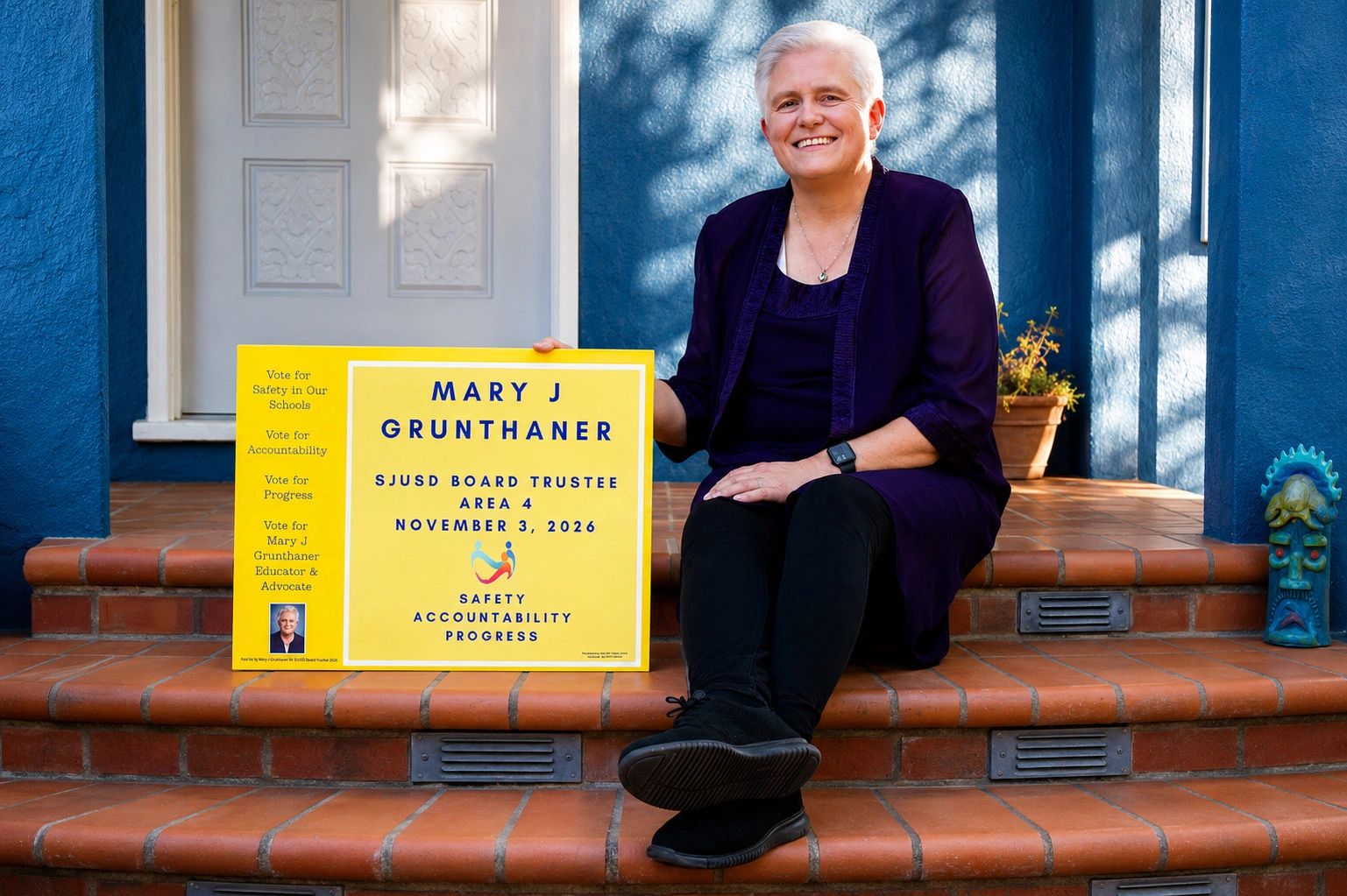 Vote for Mary Grunthaner for Trustee SJUSD Area 4