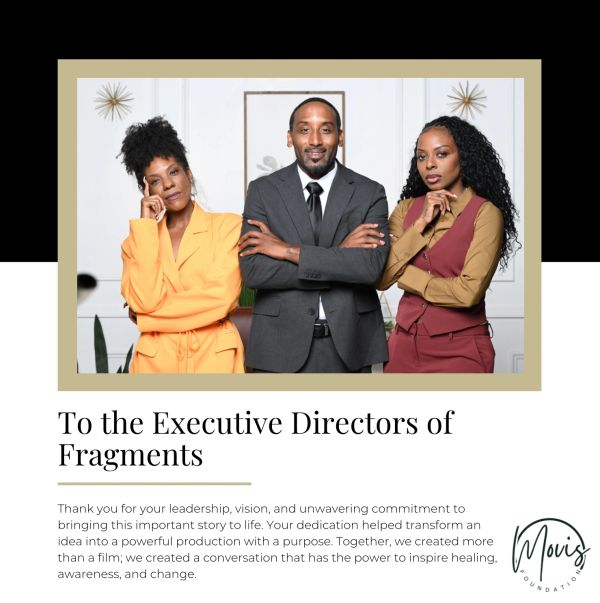 Three confident executive directors posing for a professional photo.