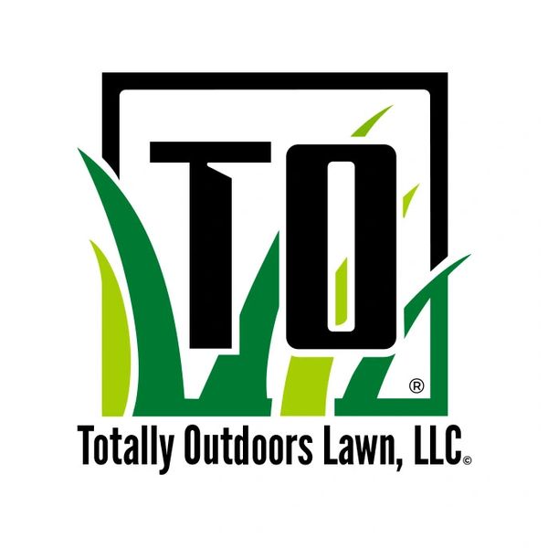 Logo for Totally Outdoors Lawn, LLC with grass and bold "TO" letters.