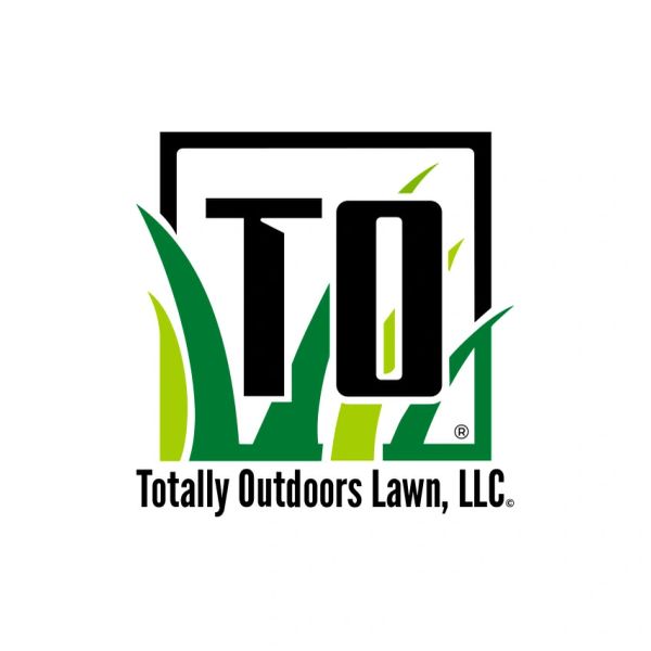 Logo for Totally Outdoors Lawn, LLC with grass and bold "TO" letters.