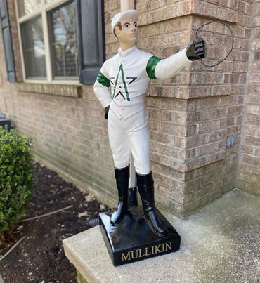 Kentucky custom lawn jockey luxury equine gifts horse racing thoroughbred farm silks