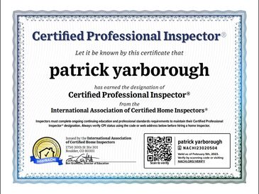 Certified home inspections