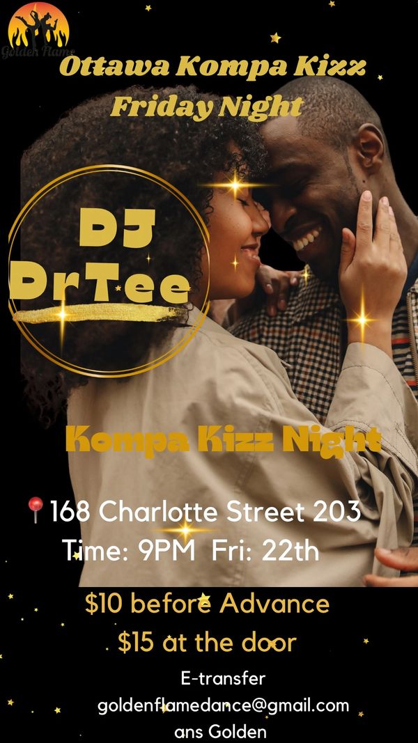 Groove Time!Join us every 2nd Friday of the month for Kompa Kiz SOCIAL at Golden Flame Dance Studio!