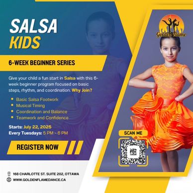 Kids Salsa class! The earliest they start, the greatest they become!! Sign them up Now 