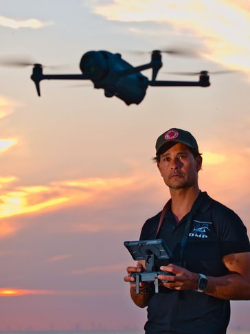 Dean van Tuyl with the new DJI Mavic 4 Pro and DJI RC2 PRO