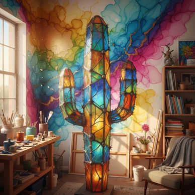 Original alcohol ink painting—vibrant abstract wall art created by a local small business artist