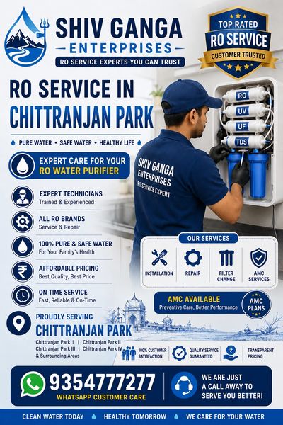 Best water purifier service in chittranjan park