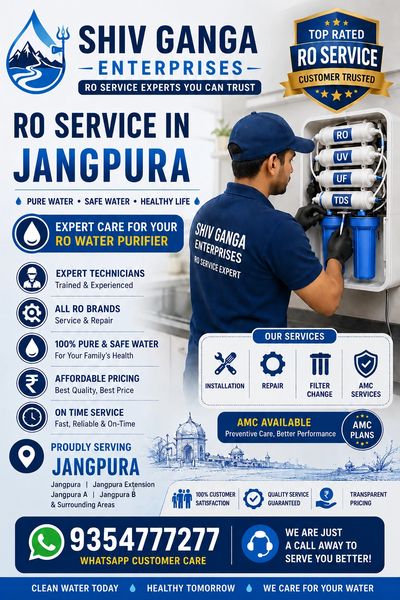 Best RO system service in jangpura 