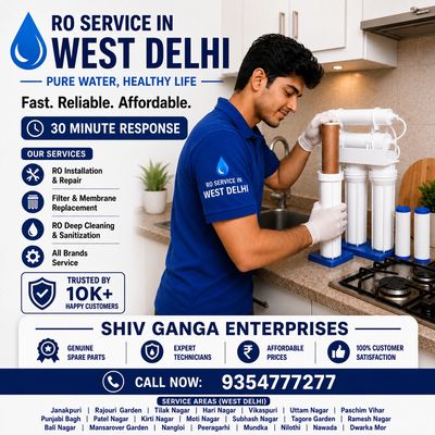 Best ro service in West Delhi at 30 min by affordable prices 