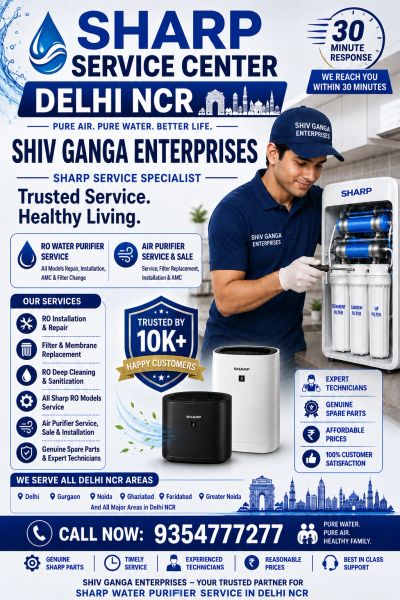 Sharp ro and air purifier service center ncr delhi best affordable prices 