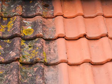 Soft wash roofing tiles