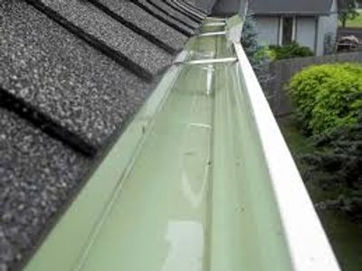 Clean gutters after cleaning.