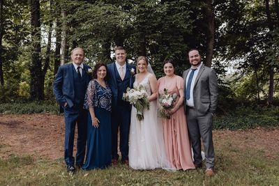 Ashley and Brandon's wedding Day with Shari, Jeff, Sami and Anthony