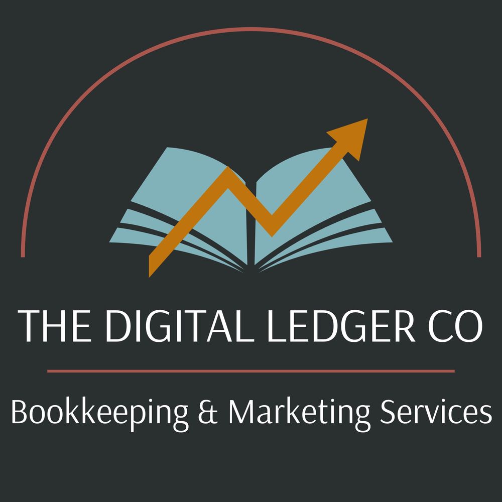 The Digital Ledger Co, LLC logo showing a book and arrow pointing up.