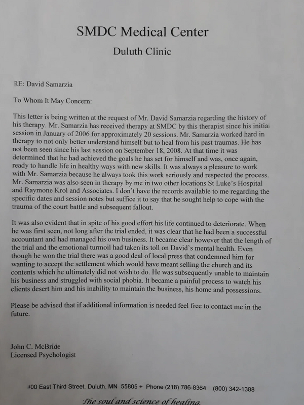 SMDC medical center letter