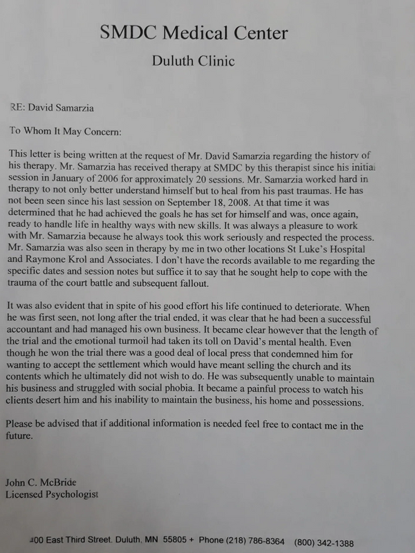 SMDC medical center letter