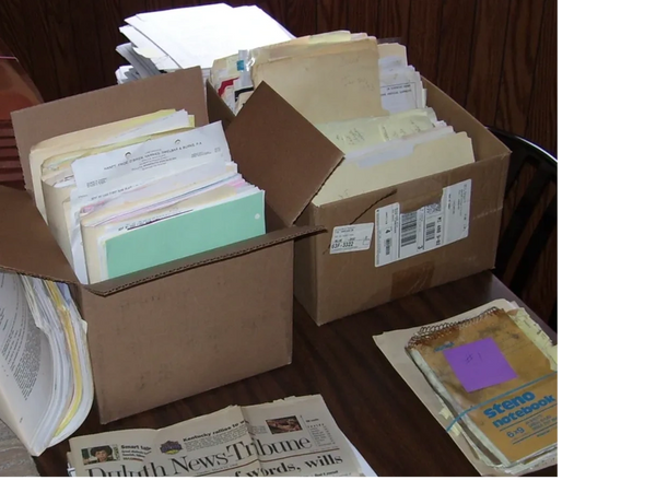 boxes of papers