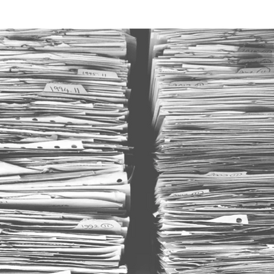 piles of papers