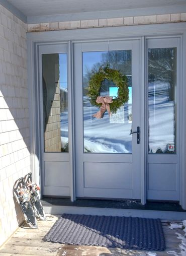 Grey Doormat in winter 