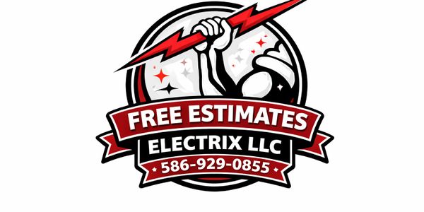 Logo for Electrix LLC offering free estimates with a phone number.