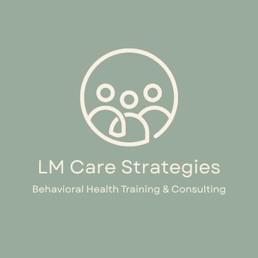 Logo for LM Care Strategies with a family icon.
