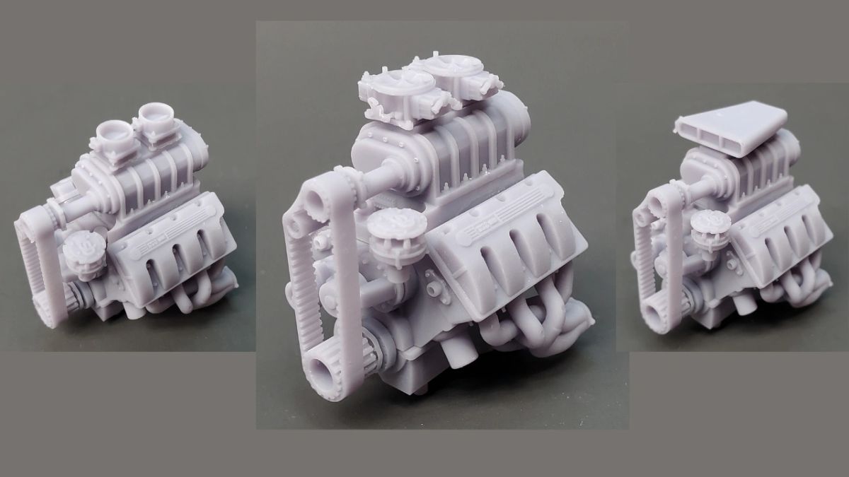 520 Ford Boss Hemi with 3 different fuel systems 1/25 - 1/24