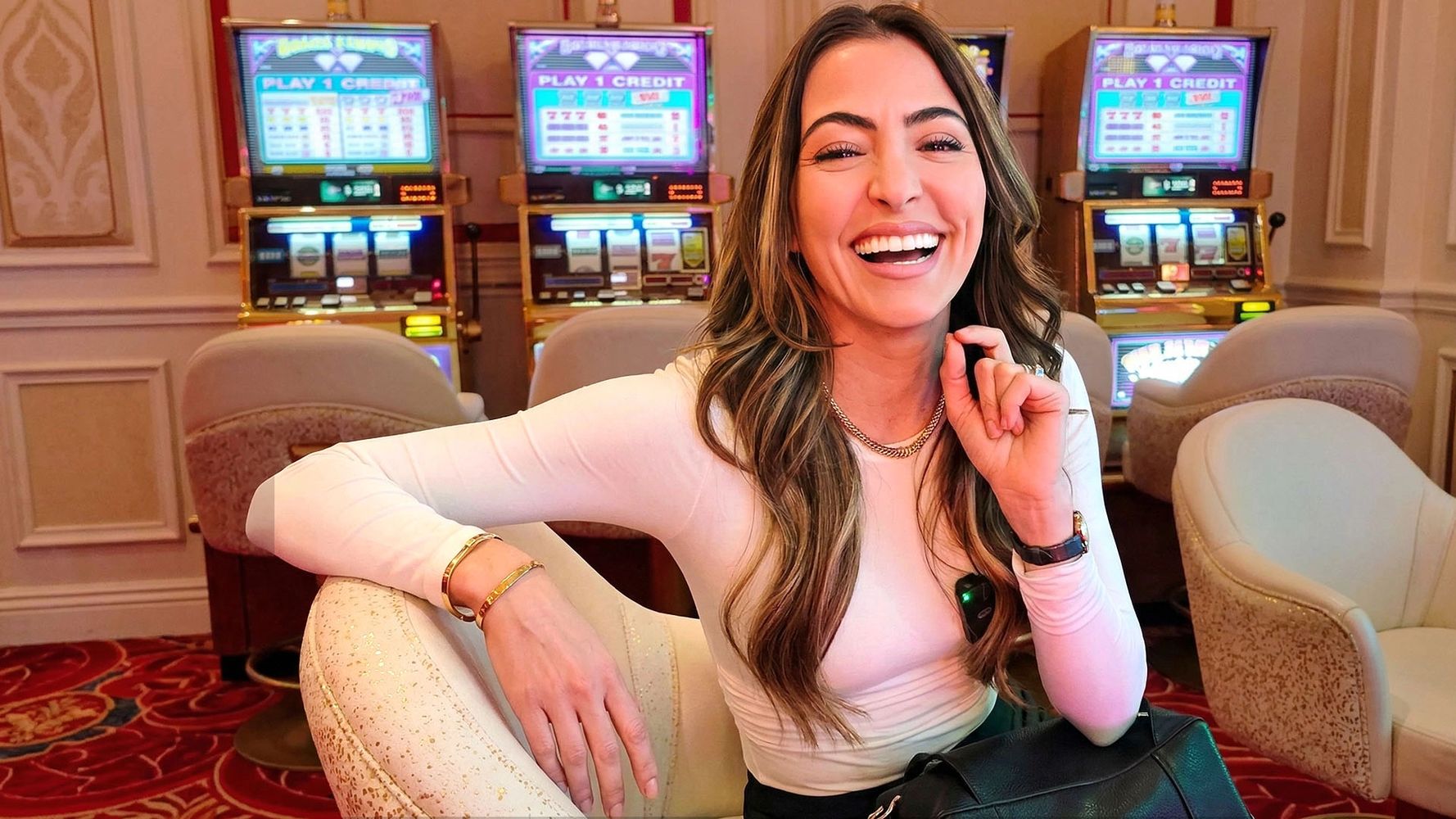 Lady Luck at the casino